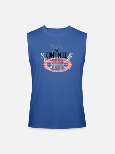 Don't need reason - Men’s Performance Sleeveless Shirt - royal blue