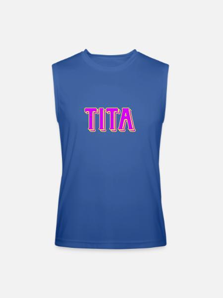 tita - Men’s Performance Sleeveless Shirt - royal blue