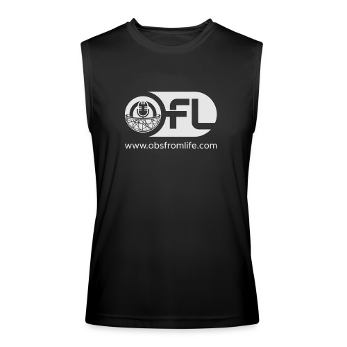 Observations from Life Logo with Web Address - Men’s Performance Sleeveless Shirt