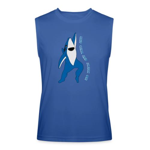 Dancing Shark - Keep Calm - Men’s Performance Sleeveless Shirt