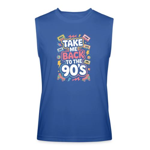 Retro 90s Take Me Back Graphic Art - Men’s Performance Sleeveless Shirt