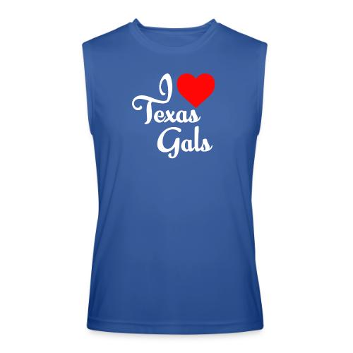 I LOVE TEXAS GALS 0001 - Men’s Performance Sleeveless Shirt