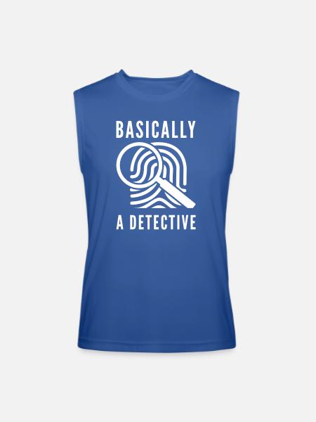 Basically A Detective - Men’s Performance Sleeveless Shirt - royal blue