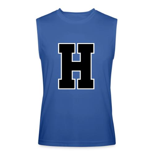Varsity Letter H Athletic Font Design - Men’s Performance Sleeveless Shirt