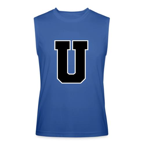 Varsity Letter U Collegiate Monogram - Men’s Performance Sleeveless Shirt
