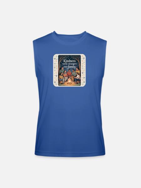 Kindness Celebrates Family Bonding - Men’s Performance Sleeveless Shirt - royal blue