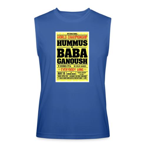 Hummus versus Baba Ganoush - Men’s Performance Sleeveless Shirt