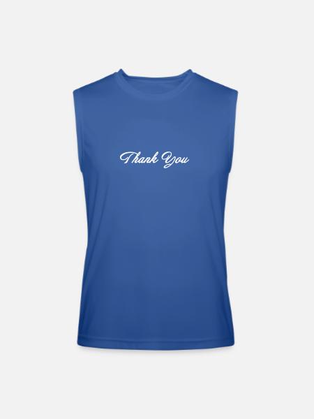 Thank You! - Men’s Performance Sleeveless Shirt - royal blue