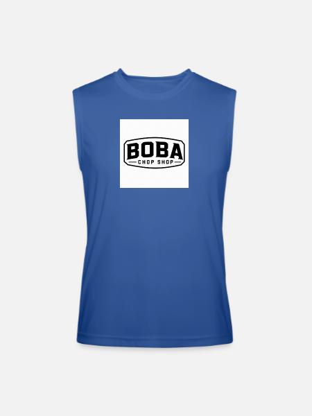 Boba Chop Shop Logo - Men’s Performance Sleeveless Shirt - royal blue