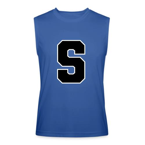 Varsity Letter S Collegiate Alphabet Art - Men’s Performance Sleeveless Shirt