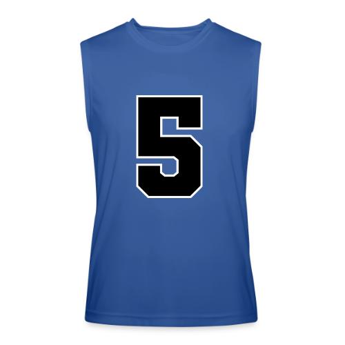 Varsity Number 5 Athletic Design - Men’s Performance Sleeveless Shirt