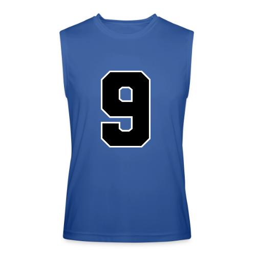 Varsity Number 9 Athletic Font - Men’s Performance Sleeveless Shirt