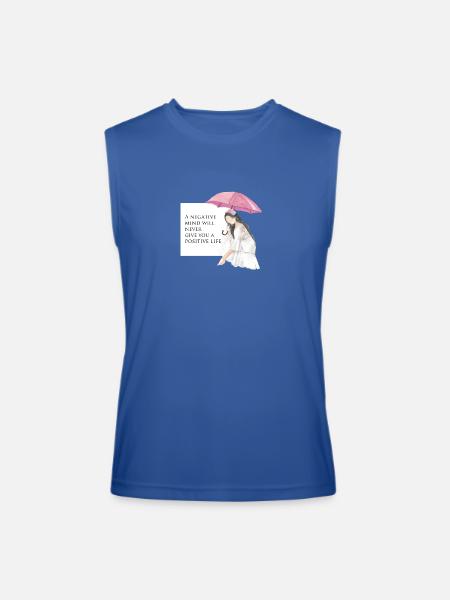 Girl in umbrella - Men’s Performance Sleeveless Shirt - royal blue