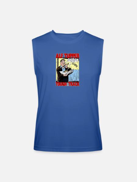 Alf Tupper Tough of the Track Comic Fish & Chips - Men’s Performance Sleeveless Shirt - royal blue