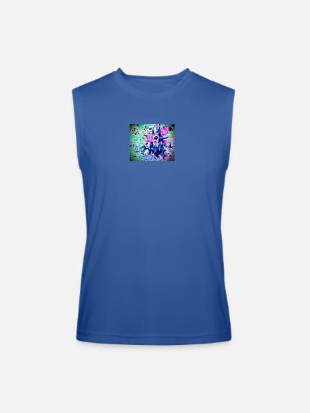 Zombie tentacle Rabbit  - Men’s Performance Sleeveless Shirt - royal blue