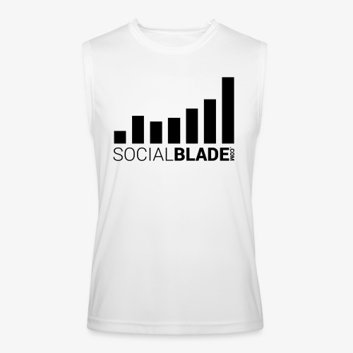 Socialblade (Dark) - Men’s Performance Sleeveless Shirt