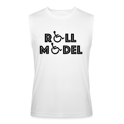 Every wheelchair users is a Roll Model - Men’s Performance Sleeveless Shirt