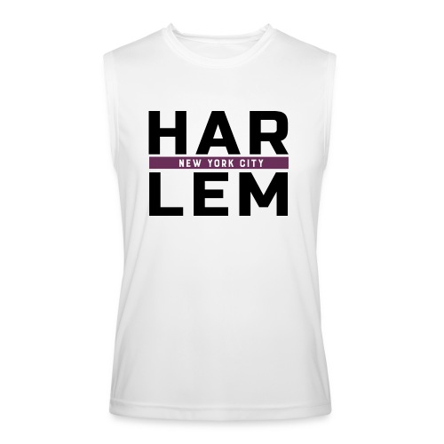 Harlem Stacked Lettering - Men’s Performance Sleeveless Shirt