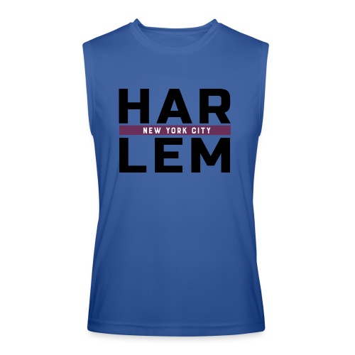 Harlem Stacked Lettering - Men’s Performance Sleeveless Shirt