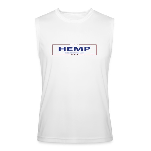Hemp Makes America Great Again on White - Men’s Performance Sleeveless Shirt