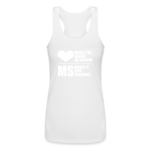 MS Makes the World spin - Women’s Performance Racerback Tank Top