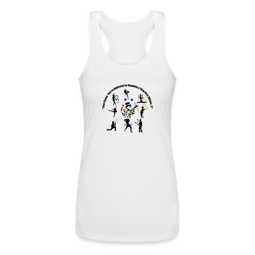You Know You're Addicted to Hooping & Flow Arts - Women’s Performance Racerback Tank Top