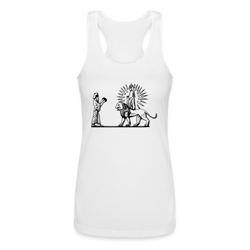 Lion and Sun in Ancient Iran - Women’s Performance Racerback Tank Top