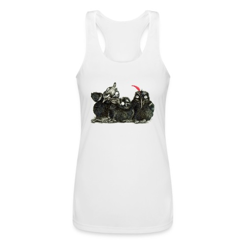 Three Young Crows - Women’s Performance Racerback Tank Top