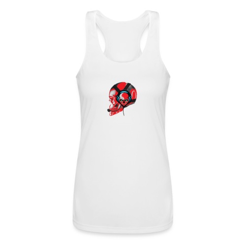 red head gaming logo no background transparent - Women’s Performance Racerback Tank Top