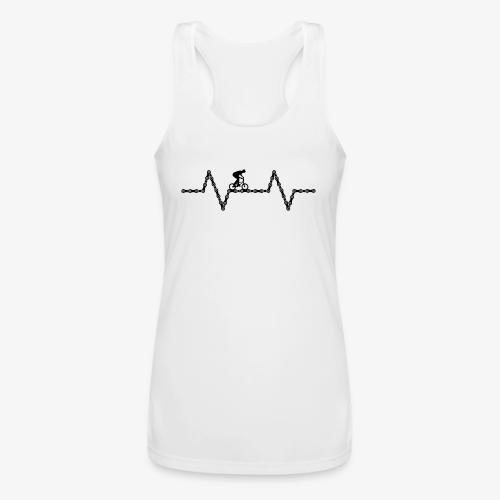 bmx bike heartbeat - Women’s Performance Racerback Tank Top