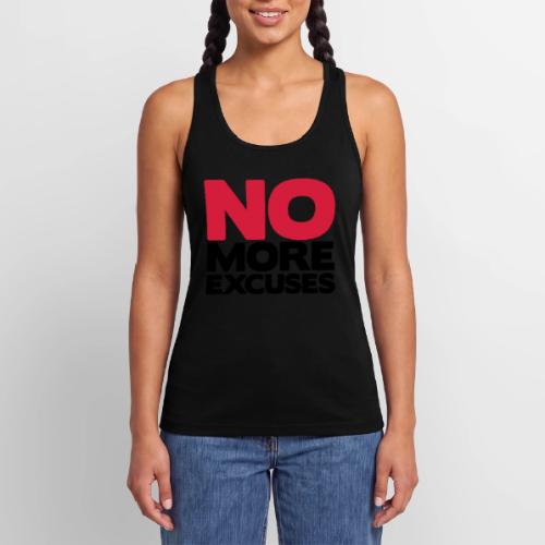 No More Excuses - Women’s Performance Racerback Tank Top