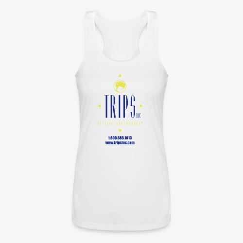Original Trips Inc.™ multi colored logo - Women’s Performance Racerback Tank Top