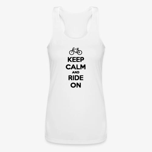 keep_calm_and_ride_on - Women’s Performance Racerback Tank Top