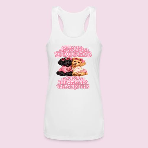 Two Doodles Are Better Than One - Women’s Performance Racerback Tank Top