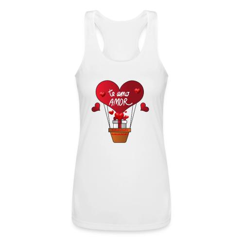 Fashion Valentine's Day Hearts, Gifts February 14 - Women’s Performance Racerback Tank Top