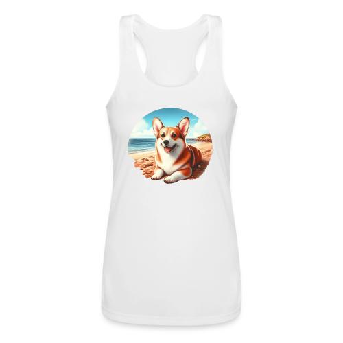 Welsh Corgi Art - Women’s Performance Racerback Tank Top