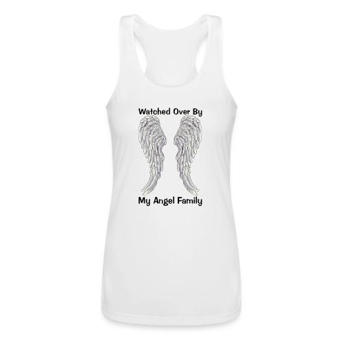 Watched Over By My Angel Family - Women’s Performance Racerback Tank Top