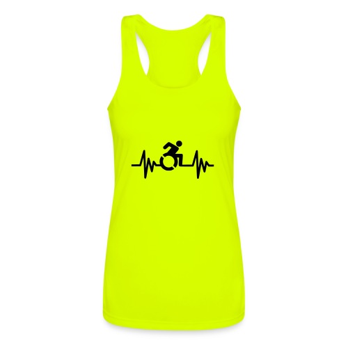 Wheelchair user with a heartbeat * - Women’s Performance Racerback Tank Top