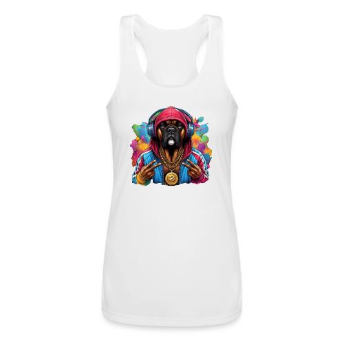 Boxer Dog Splash Art - Women’s Performance Racerback Tank Top
