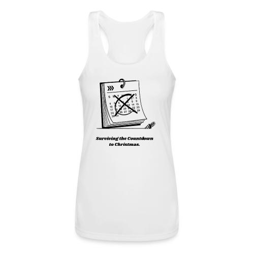 Countdown to Christmas T-Shirt - Women’s Performance Racerback Tank Top