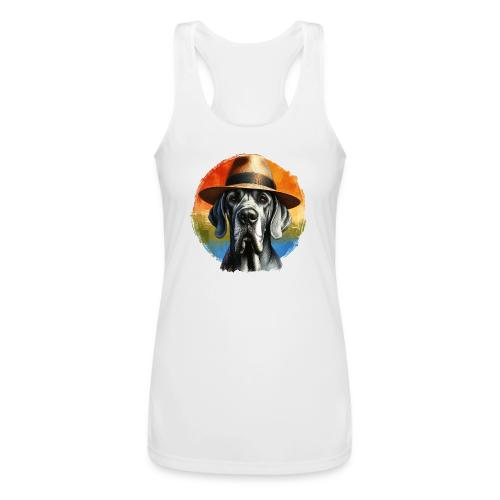 Great Dane Rainbow - Women’s Performance Racerback Tank Top