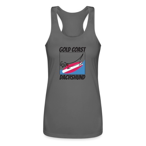 Gold Coast Dachshund - Women’s Performance Racerback Tank Top
