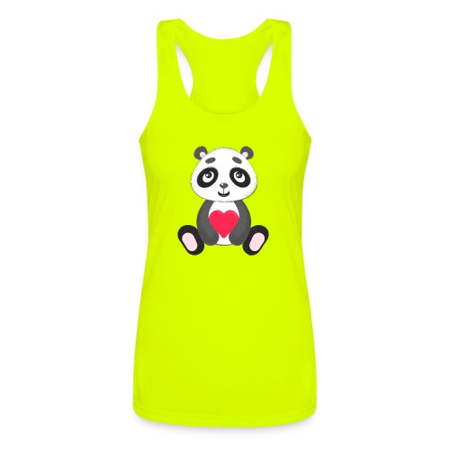 Sweetheart Panda - Women’s Performance Racerback Tank Top