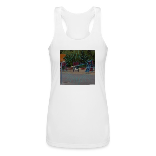 t-shirt cougar canyon tracks - Women’s Performance Racerback Tank Top