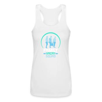 Family Vacay Squad Vacation Holidays Relatives - Women’s Performance Racerback Tank Top - white - Front - AI Model Female 180 light (180cm)
