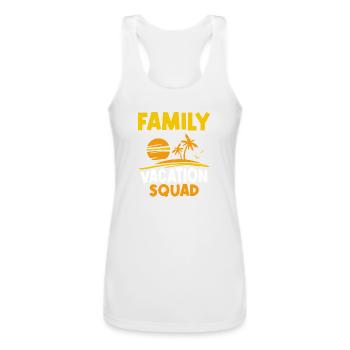 Family Vacation Squad Relatives Travel Holidays - Women’s Performance Racerback Tank Top - white - Front - AI Model Female 180 light (180cm)