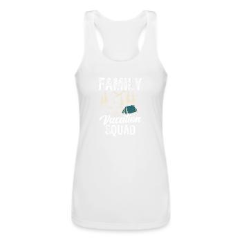 Family Vacation Squad Travel Relatives Holidays - Women’s Performance Racerback Tank Top - white - Front - AI Model Female 180 light (180cm)