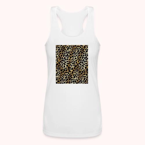 dark shaded leopard pattern - Women’s Performance Racerback Tank Top