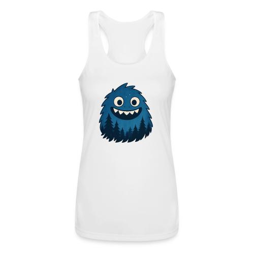 Whimsical Blue Forest Monster – Cute Cartoon Night - Women’s Performance Racerback Tank Top