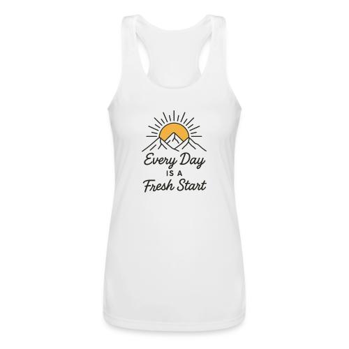 Inspirational Mountain Sunrise Motif - Women’s Performance Racerback Tank Top